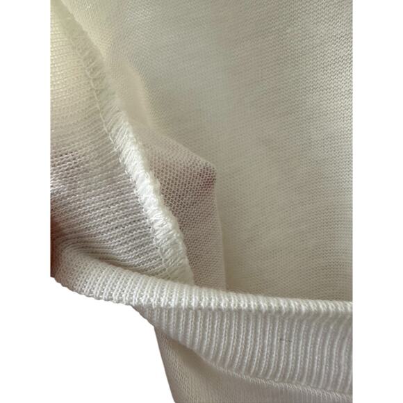 Vintage 80's DANNON Yogurt White Single Stitch Short Sleeve T-Shirt Medium NEW - Picture 7 of 8